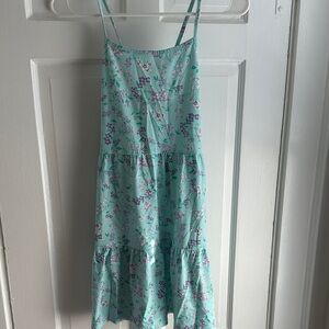 The Children's Place Floral Spaghetti Strap Dress, XL 14,